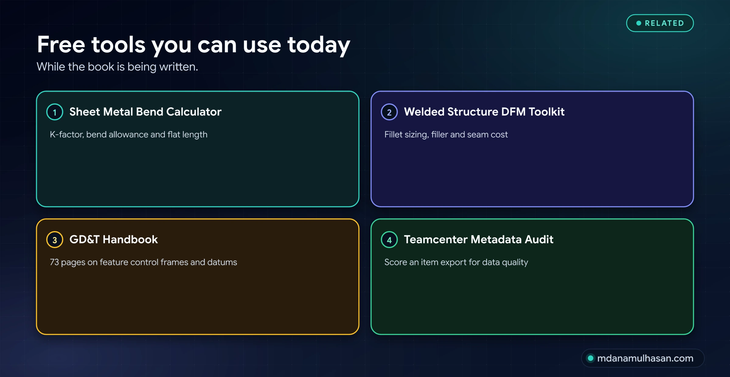 Free tools you can use today. While the book is being written.